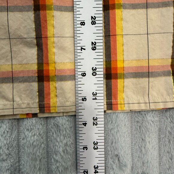 Southpole Mens XL Retro Plaid Short‎ Sleeve Button Up Shirt Hexagon Streetwear - Picture 6 of 7